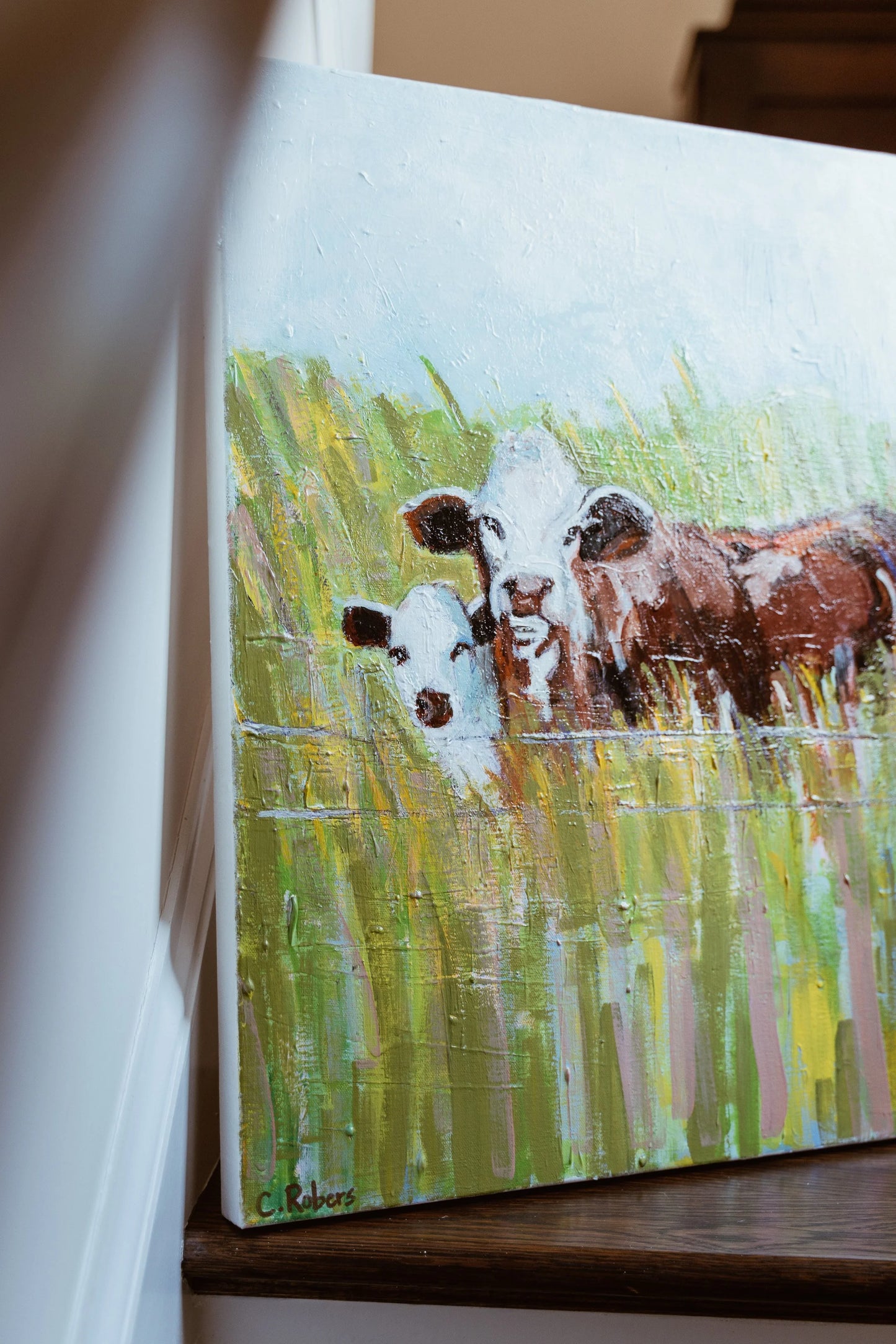 Inquisitive Cow and Calf