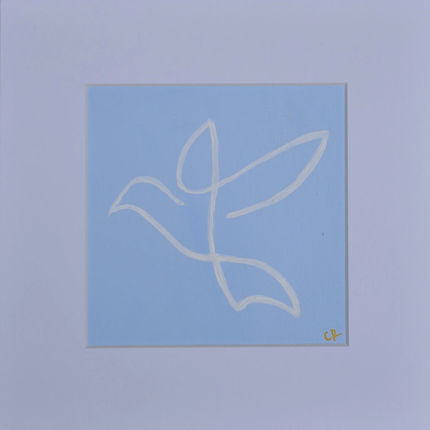 10" x 10" Dove II (Light Blue)
