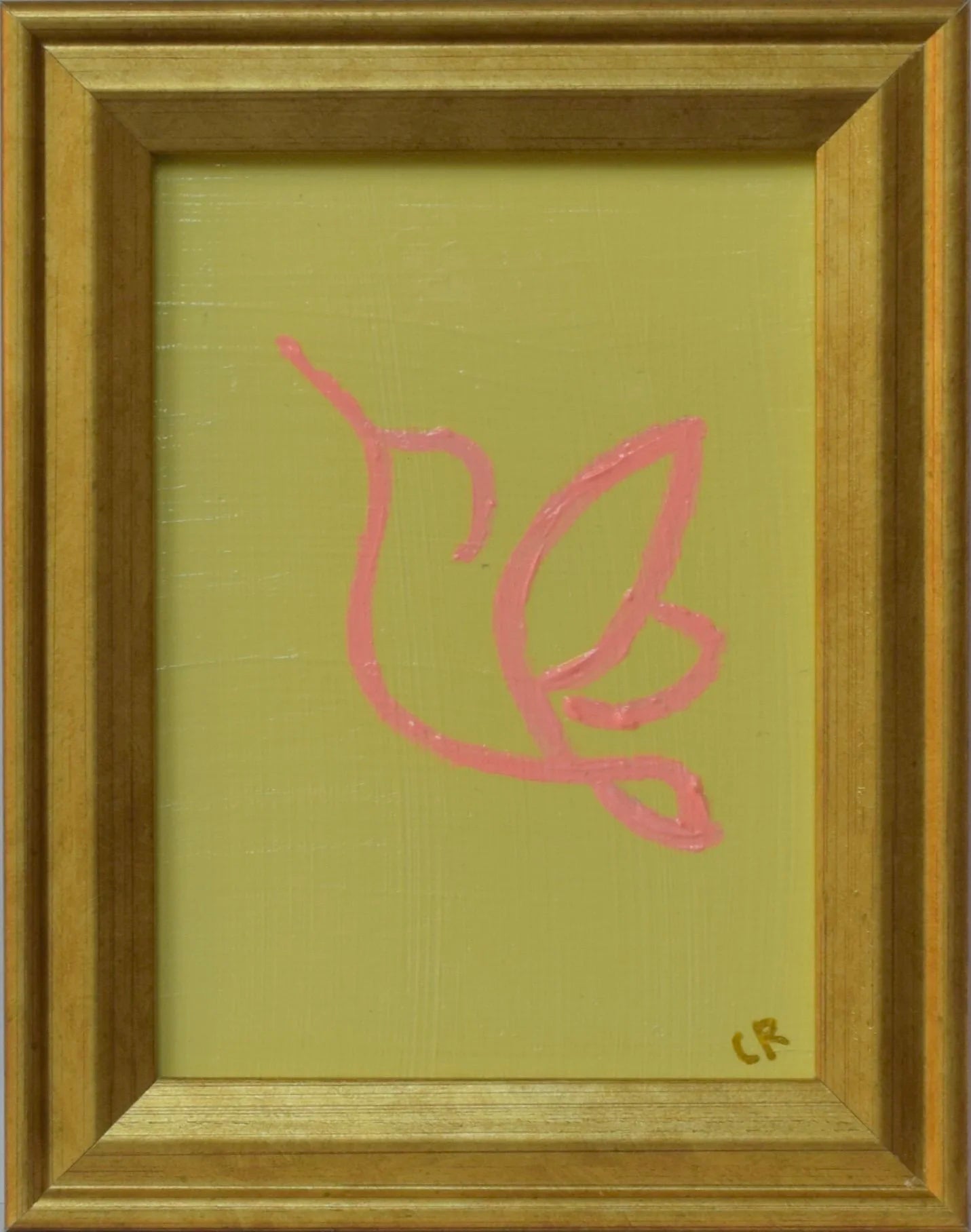 TANGERINE HUMMINGBIRD ON TURQUOISE BACKGROUND