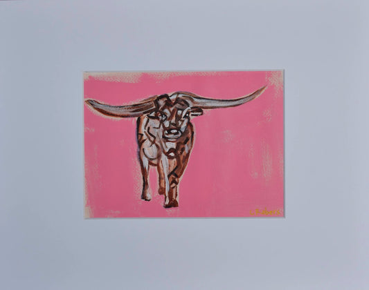 Pink Longhorn I