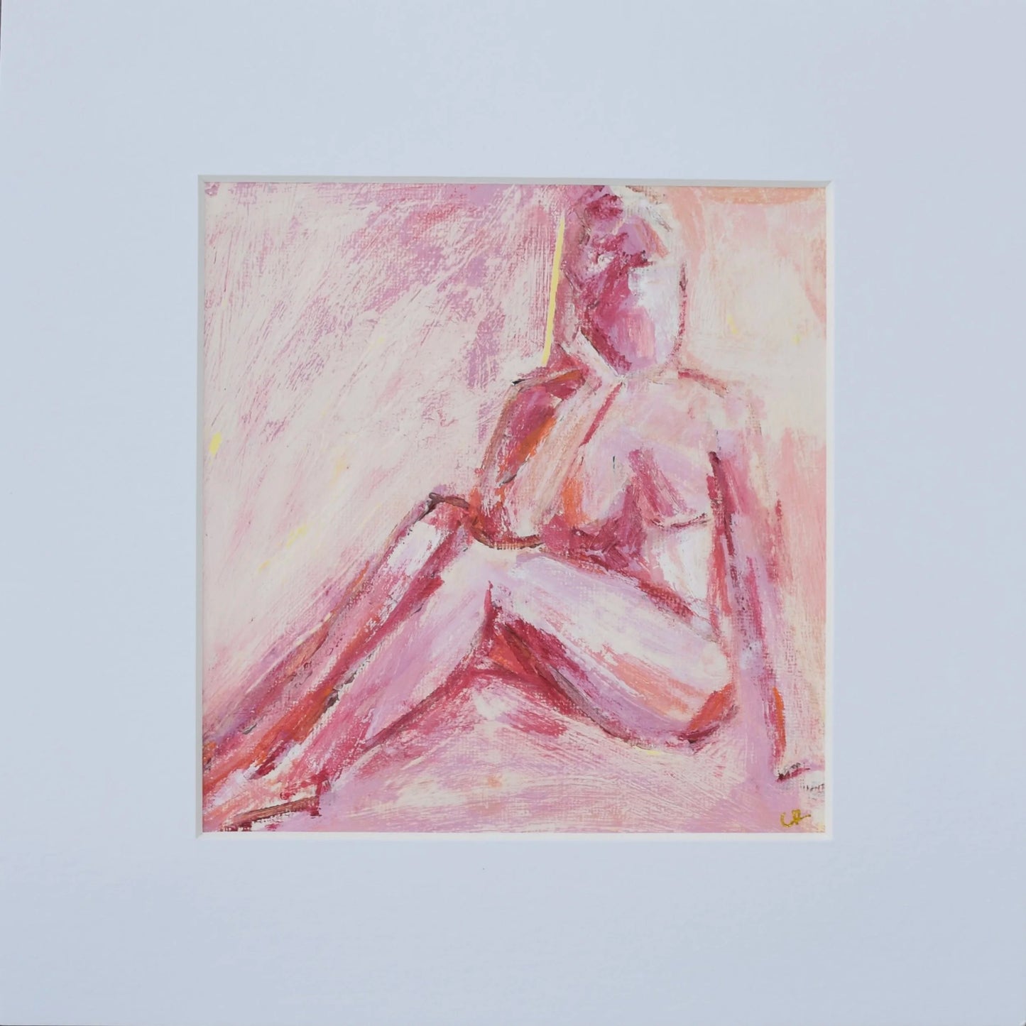 10" x 10" Seated Figure Study