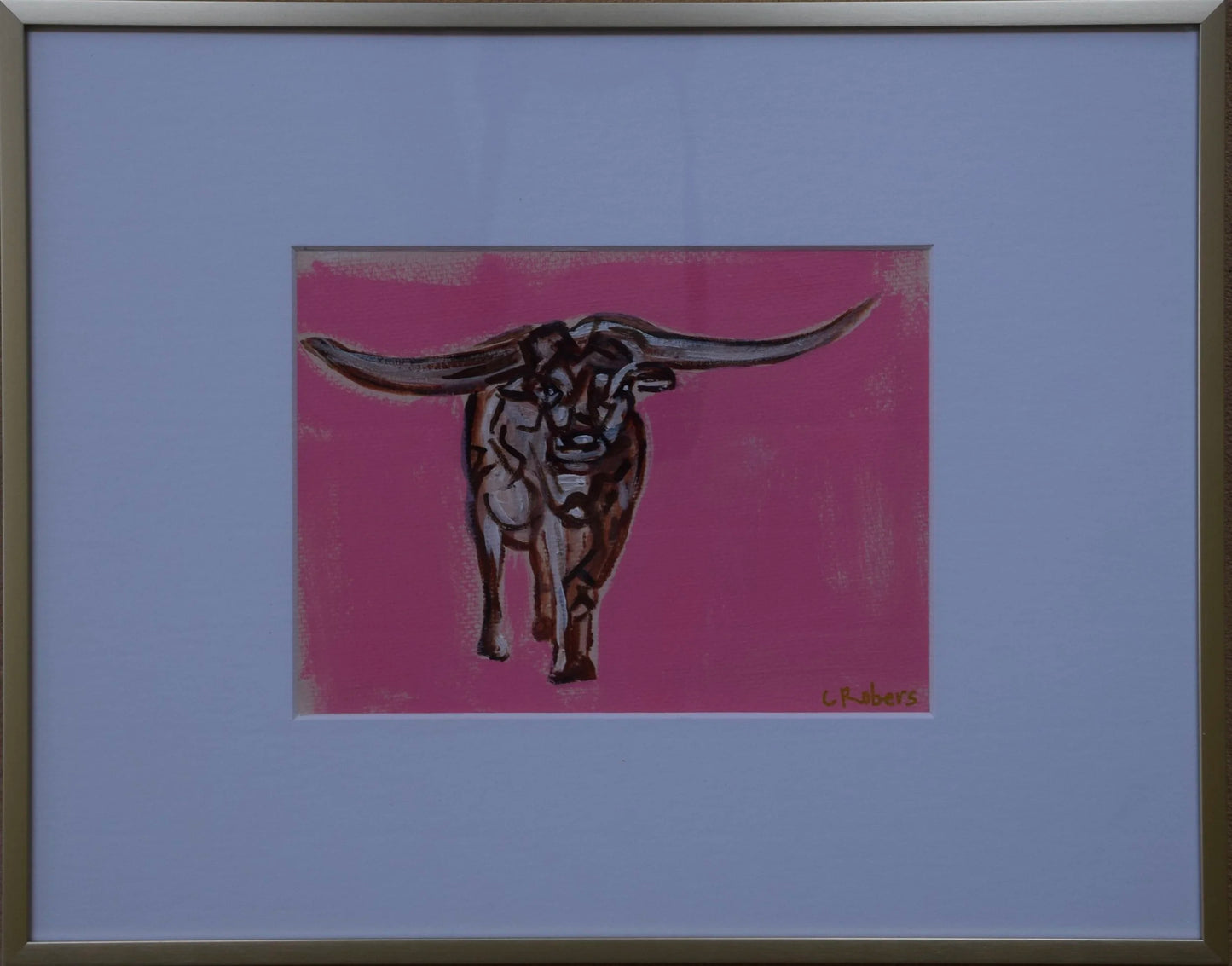 Pink Longhorn I