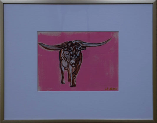 Pink Longhorn I
